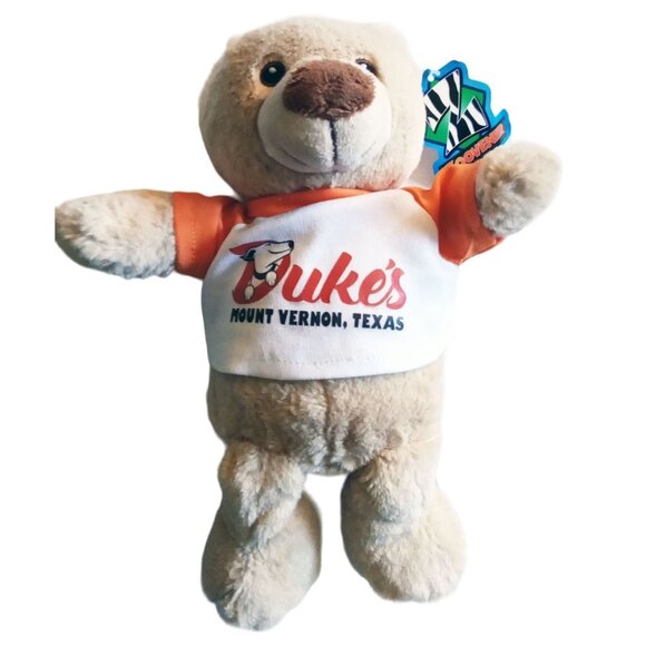 Duke's Bear Plush Zoovenir Mount Vernon Texas 2017 Stuffed Animal 10 Inches - Picture 1 of 14